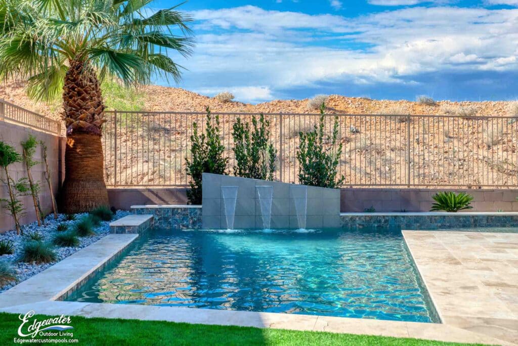 Custom pool by Edgewater Custom Pools – 10 Whispering Winds Way