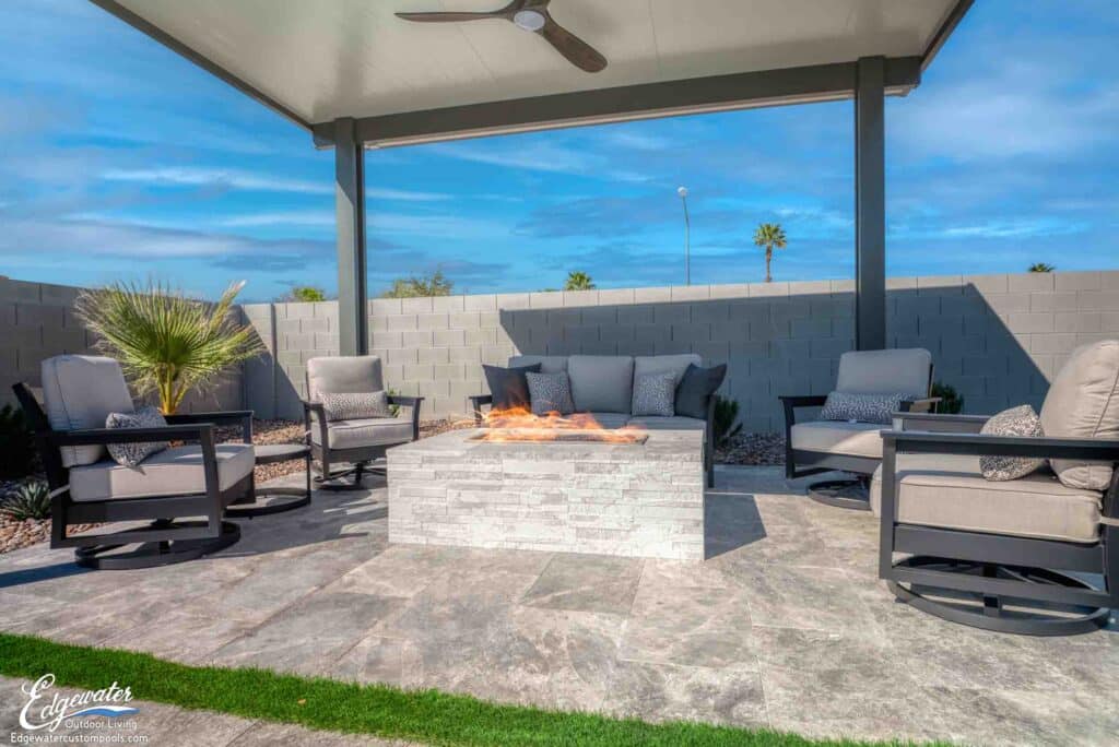 Outdoor living by Edgewater Custom Pools – 1501 Quarter Horse Dr