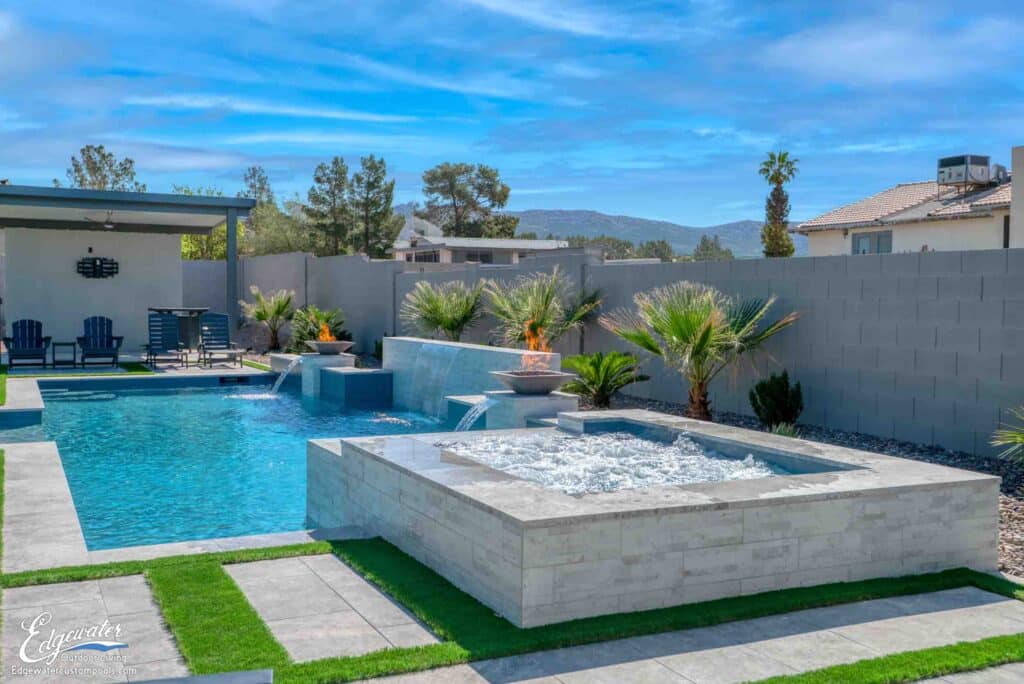 Custom pool by Edgewater Custom Pools &ndash; 1501 Quarter Horse Dr