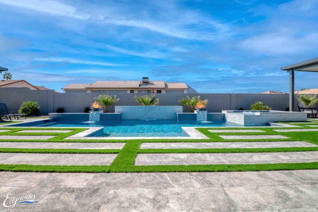 Custom pool by Edgewater Custom Pools &ndash; 1501 Quarter Horse Dr
