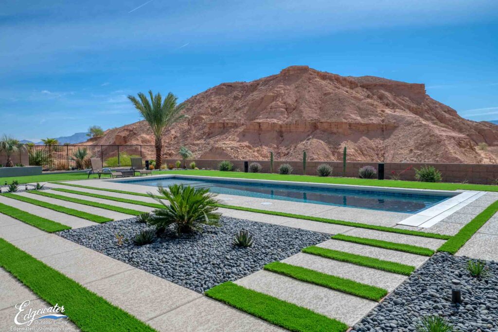 Custom pool by Edgewater Custom Pools – 506 Falcon Lane