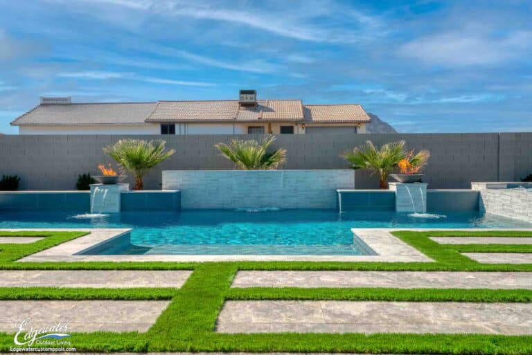 Custom pool by Edgewater Custom Pools – 1501 Quarter Horse Dr