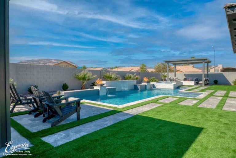 Custom pool by Edgewater Custom Pools – 1501 Quarter Horse Dr