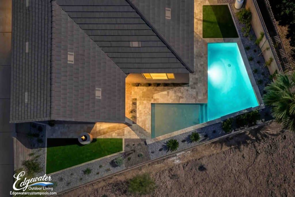 Custom pool by Edgewater Custom Pools &ndash; 15 10 Whispering Winds Way