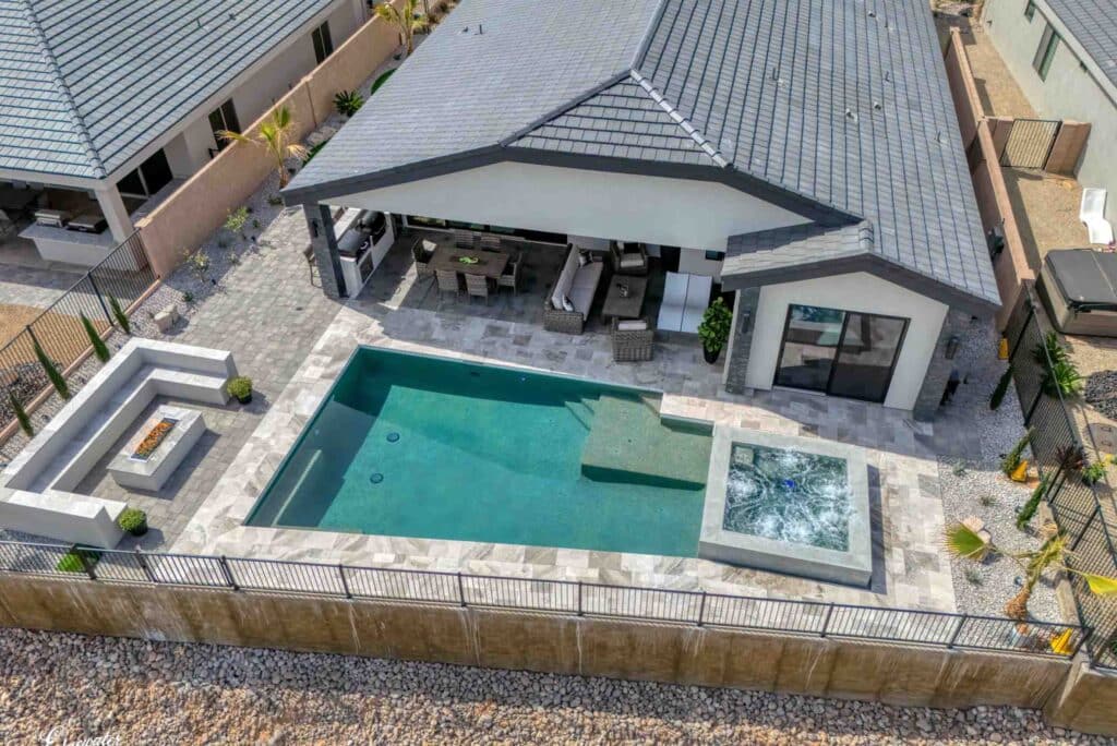 Custom pool by Edgewater Custom Pools &ndash; 887 Falcon View Circle