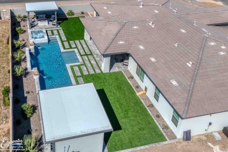 Custom pool by Edgewater Custom Pools – 1501 Quarter Horse Dr
