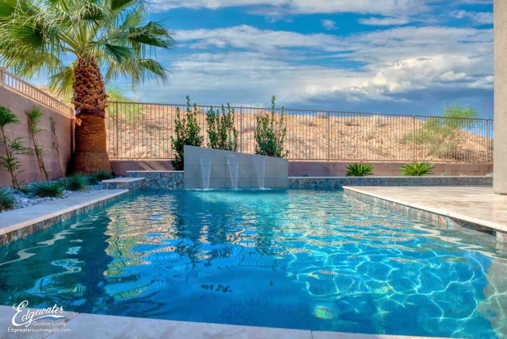 Custom pool by Edgewater Custom Pools – 10 Whispering Winds Way