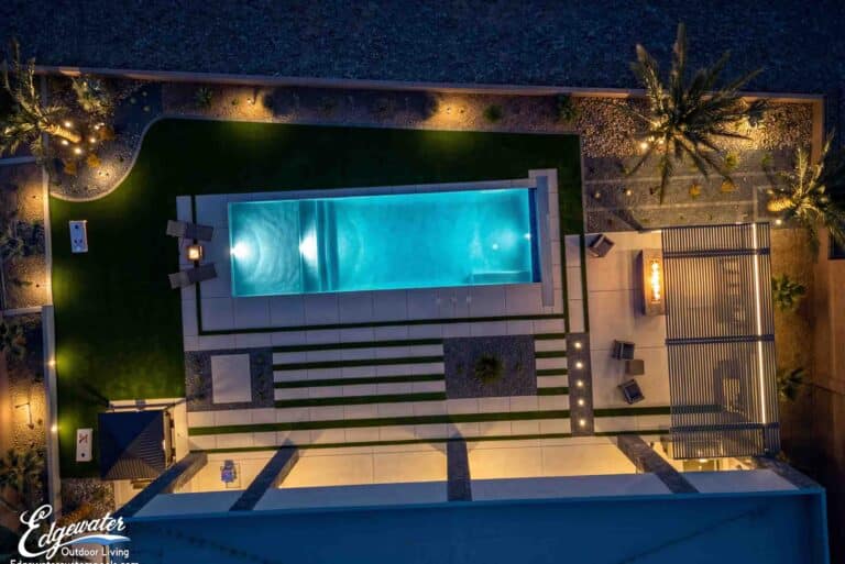Custom pool by Edgewater Custom Pools – 506 Falcon Lane 100