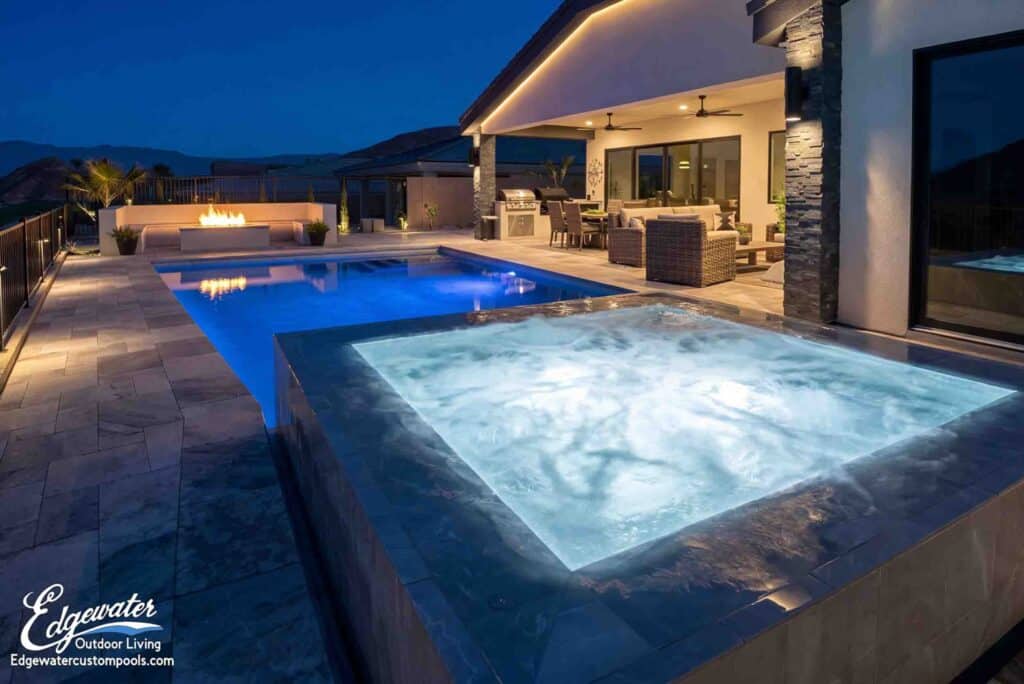 Custom pool by Edgewater Custom Pools &ndash; 887 Falcon View Circle