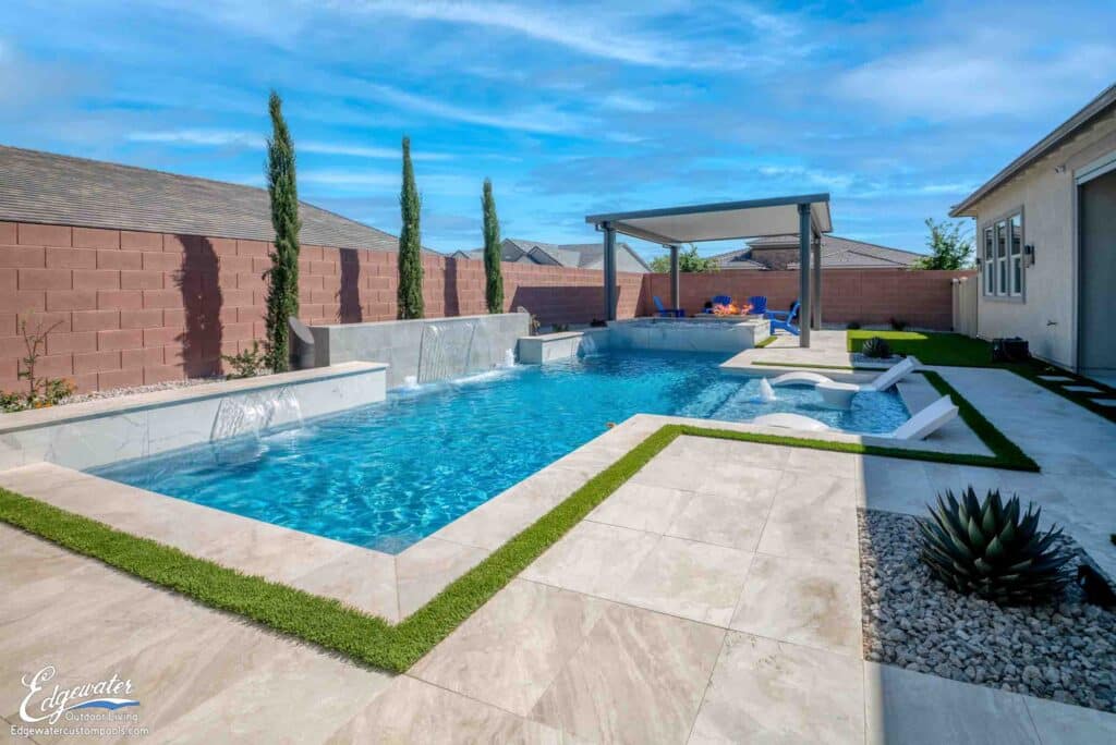 Custom pool by Edgewater Custom Pools &ndash; 5714 Gilded Horizon Ave
