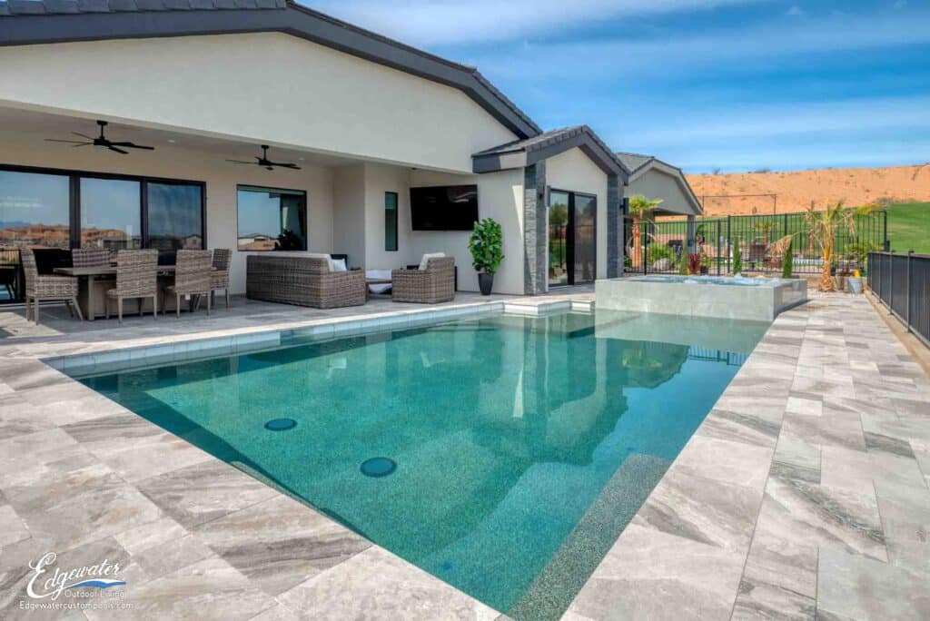 Custom pool by Edgewater Custom Pools &ndash; 887 Falcon View Circle
