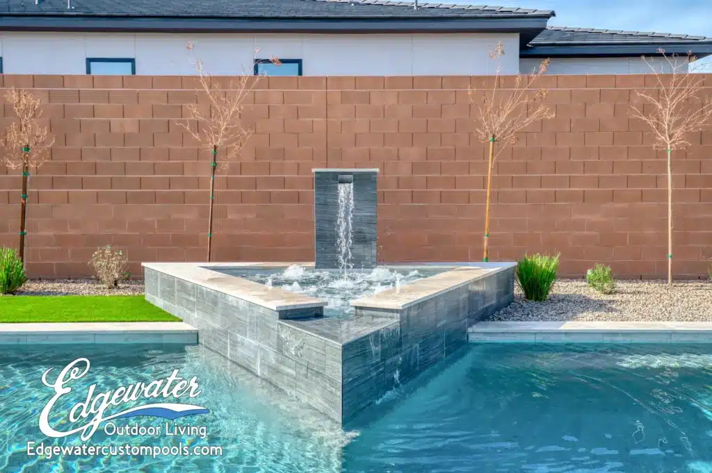 Custom pool by Edgewater Custom Pools – 8825 S Monte Cristo Way