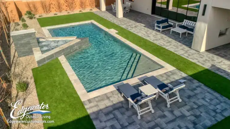 Custom pool by Edgewater Custom Pools – 8825 S Monte Cristo Way
