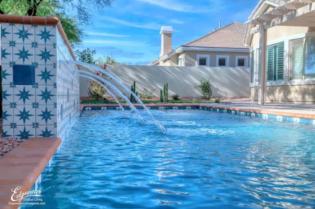 Custom pool by Edgewater Custom Pools – 1100 Cypress Ridge Ln