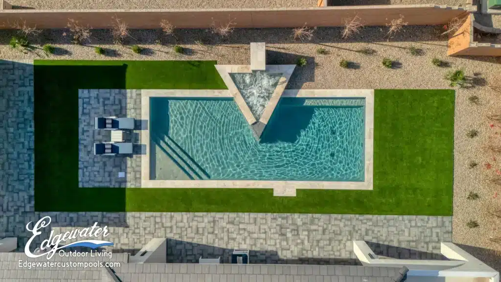 Custom pool by Edgewater Custom Pools &ndash; 8825 S Monte Cristo Way