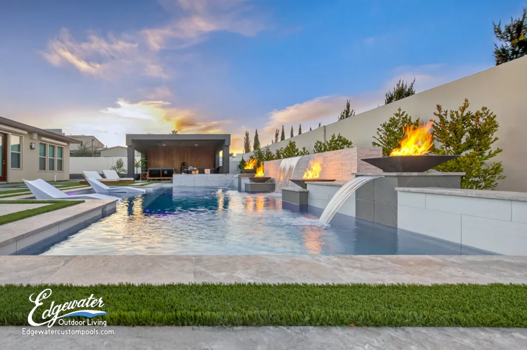 Custom pool by Edgewater Custom Pools – 8024 Stafford Creek Ct