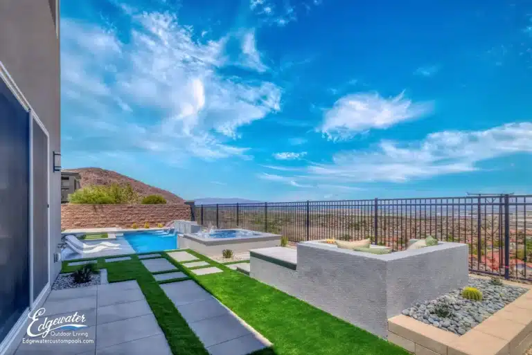 Custom pool by Edgewater Custom Pools – 202 Shaded Canyon Drive