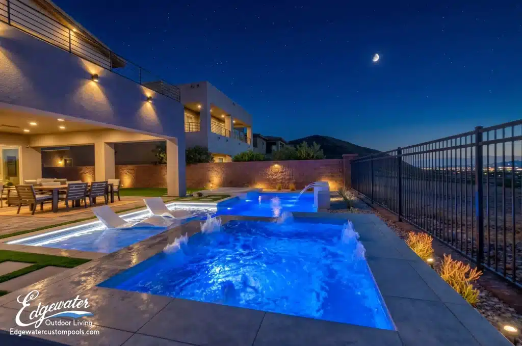 Custom pool by Edgewater Custom Pools &ndash; 202 Shaded Canyon Drive