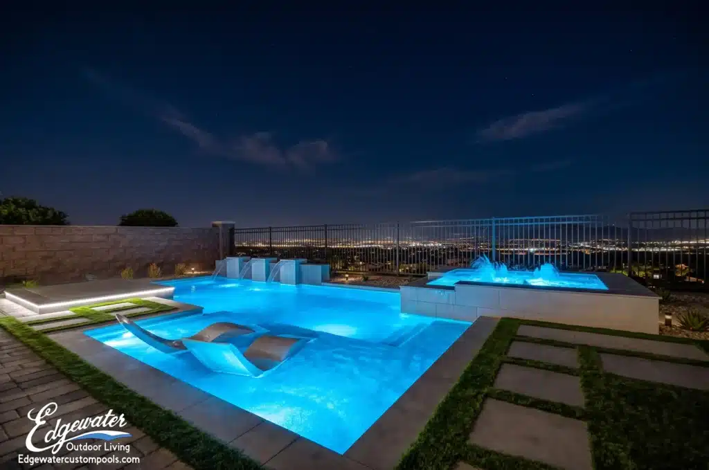 Custom pool by Edgewater Custom Pools &ndash; 202 Shaded Canyon Drive