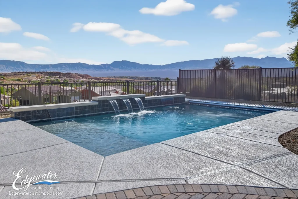 Custom pool by Edgewater Custom Pools – 1388 Basin View