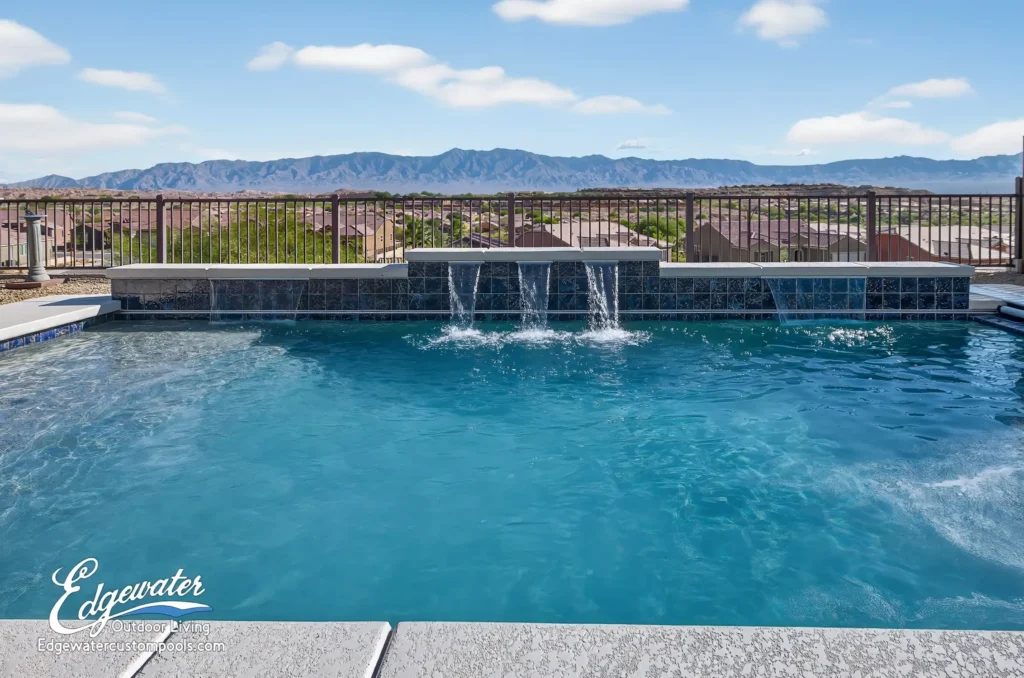 Custom pool by Edgewater Custom Pools – 1388 Basin View