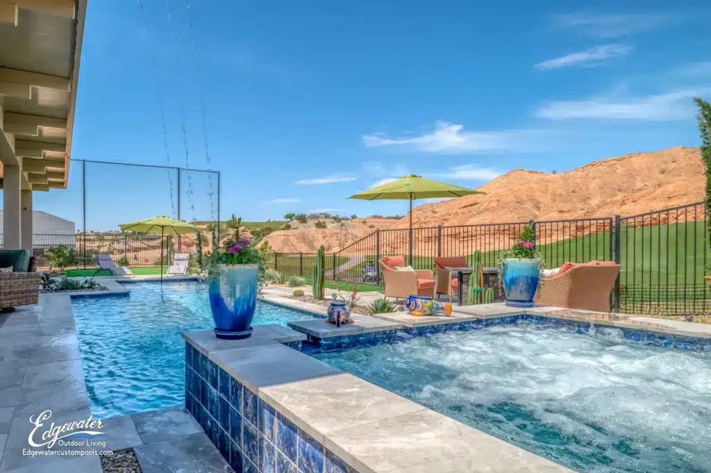 Custom pool by Edgewater Custom Pools &ndash; 553 Falcon View Drive