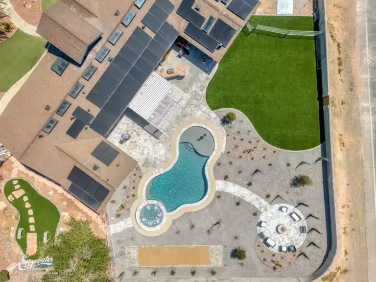 Custom pool by Edgewater Custom Pools – 6025 Pooh Corner Ct