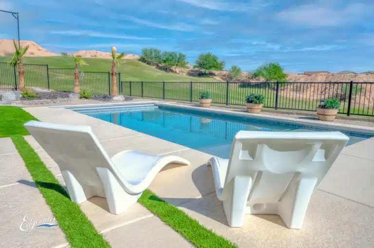 Custom pool by Edgewater Custom Pools – 893 Falcon View Circle Mesquite