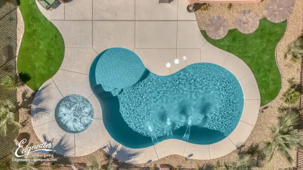 Custom pool by Edgewater Custom Pools &ndash; Thrall